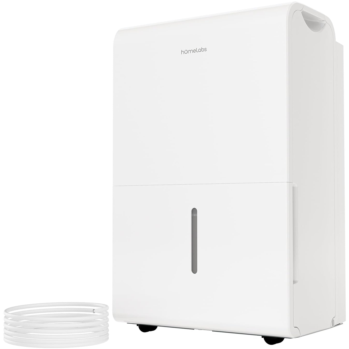 hOmeLabs Dehumidifier 7,500 Sq Ft 50 Pint with Pump 120 Pint 95°F, 90% RH