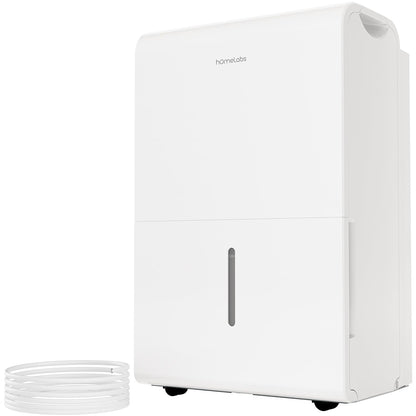 hOmeLabs Dehumidifier 7,500 Sq Ft 50 Pint with Pump 120 Pint 95°F, 90% RH
