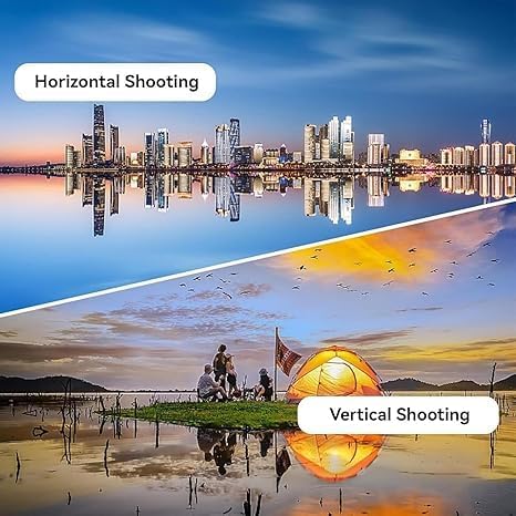 Mirror Effect Lens - Capture Stunning Reflections Instantly, Mirror for Phone to Use Back Camera, Reflection Mirrors for iPhone with Adjustable Hd Glass (White)