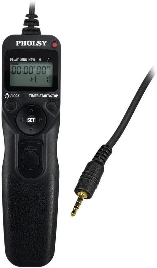 PHOLSY P6 Timer Remote Control Cable with Intervalometer for Panasonic