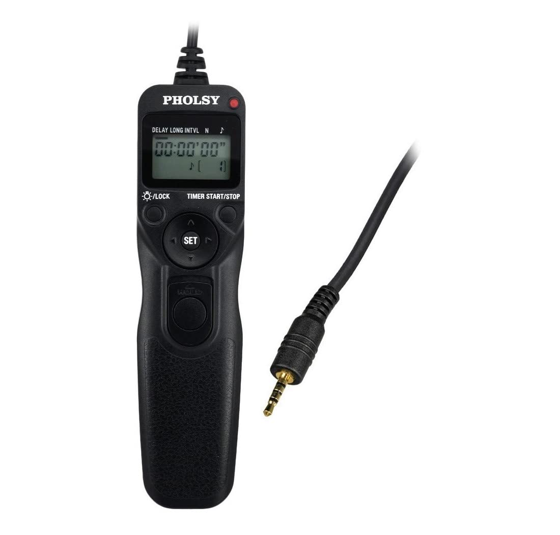 PHOLSY S8 Timer Remote Control Cable with Intervalometer for Sony