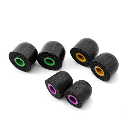 Linsoul Tripowin TP45 Spiral Groove Memory Foam Eartips, 2 Pairs in Ear Monitor Ear Plugs Suitable for 4.5mm-6.5mm Earphone Nozzle (L)