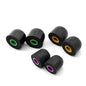 Linsoul Tripowin TP45 Spiral Groove Memory Foam Eartips, 2 Pairs in Ear Monitor Ear Plugs Suitable for 4.5mm-6.5mm Earphone Nozzle (L)