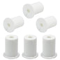 6pc Starlink Cable Grommet 1" Silicone Waterproof Wall Hole Pass Through Split Cable Bushings for TV Wire Ethernet Cord, Starlink Cable Routing Kit Accessories, 38mm/1.5" Ht, White