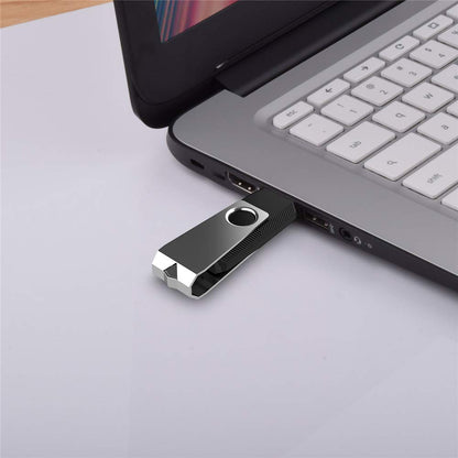 KEXIN Bulk USB 50 Pack 1GB USB Flash Drives Flash Drive Thumb Drive Bulk Flash Drives Swivel USB 2.0 (1G, 50PCS, Black)