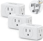 Multi Plug Outlet Extender, VINTAR 3 Outlet Adapter, Multiple Outlet Splitter, Grounded Wall Tap Adapter, Power Plug Expander for Travel Home Office Dorm, 3 Pack