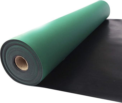 MYOYAY 23.6" x 118" Rubber ESD Soldering Mat Roll 0.08" Thick Anti-Static High Temperature Workbench Mat Electrical Grounding Desk Pad for Workstation Soldering Electronics Circuit Board Repair