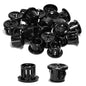 60PCS Cable Grommets, 7/16"(11mm) Desk Hole Cover Petal Shaped Buckle Type Nylon Snap Bushing Grommet, Wire Hole Cover Insert for Cables and Cords Management and Protection of Cabinet, Black