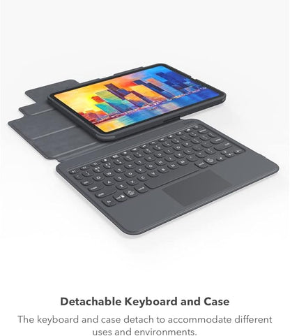 ZAGG Pro Keys Wireless Keyboard & Detachable Case for iPad Pro 12.9 - Backlit Keys, Apple Pencil Holder, 6.6ft Drop Protection