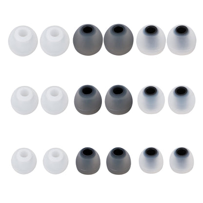 MMYQXI 54 PCS Silicone Replacement Earbud Tips Earbud Cap Eartips Fit for in-Ear Earbuds(Inner Hole 3.8mm -5.1mm) Headphones Earbud Rubber Tips S M L