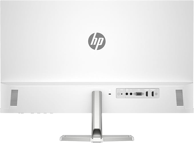HP Series 5 527sa Monitor with Speakers (Replaces M27fwa) 27" 100Hz IPS FHD 99% sRGB 300 Nits Display, Adjustable Tilt, Flicker-Free, Anti-Glare, White/Silver w/DKZ USB Port Expander