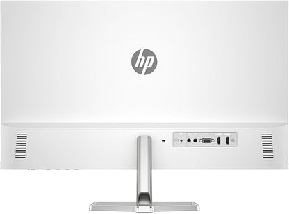 HP Series 5 527sa Monitor with Speakers (Replaces M27fwa) 27" 100Hz IPS FHD 99% sRGB 300 Nits Display, Adjustable Tilt, Flicker-Free, Anti-Glare, White/Silver w/DKZ USB Port Expander
