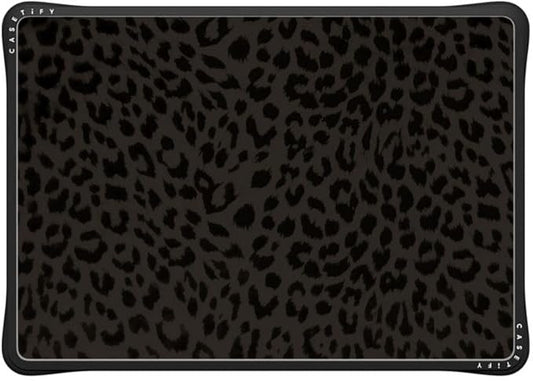 CASETiFY Impact MacBook Air 13" (M1/Intel) Case [Cushioned Impact Corners/Scratch-Resistant/Anti-Slip Grip] - Leon Leopard - Clear Black