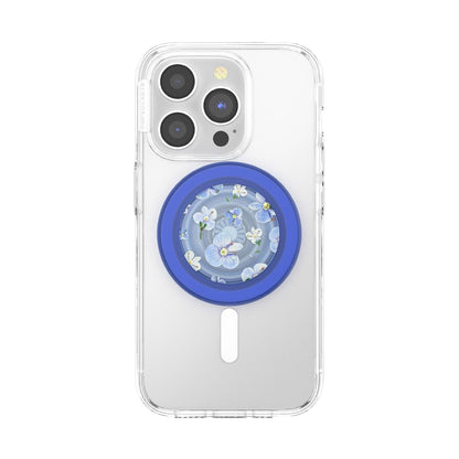 PopSockets Phone Grip for MagSafe, Magnetic Holder- Blue Fields