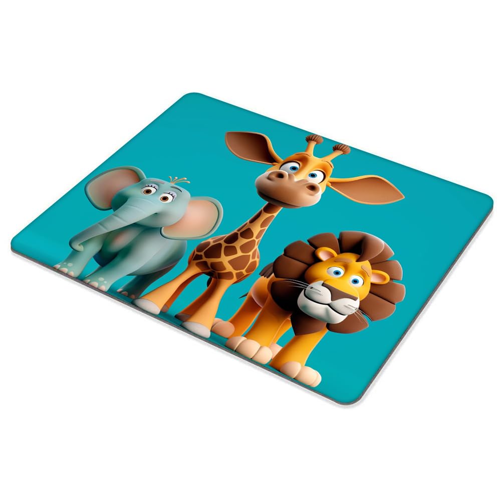 Square Mouse Pad Cute Animal-1,Gaming Mouse Pads for Desk,Soft Computer Waterproof Non-Slip Mouse Mat