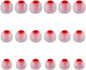Earbud Tips Soft Silicone Earbuds Replacement Tips Fit for in-Ear Headphones(Inner Hole from 3.8mm - 4.2mm Earphones) 9 Pairs S/M/L,Transparent Red