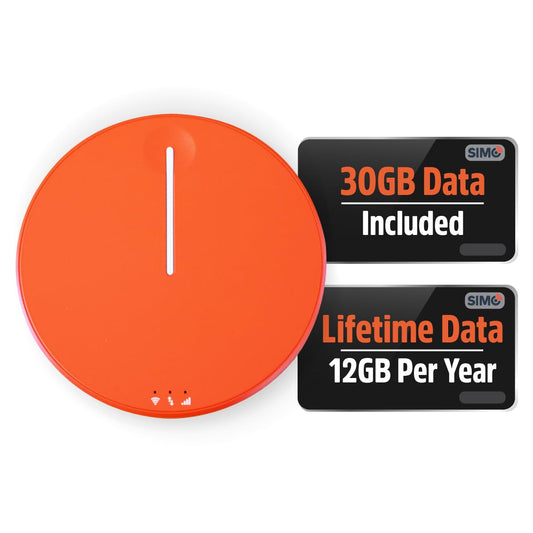SIMO Solis Hero, 4G Mobile Hotspot, 1GB/Monthly + 30GB Global Data
