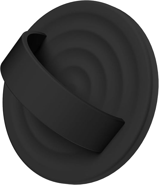 COFFKER Magnetic Phone Ring Grip Holder, Silicone Finger Loop Grip, Compatible with MasSafe, Back of Phone for iPhone Pro Max/Plus/16/15/15/14/13/12 Series, Black