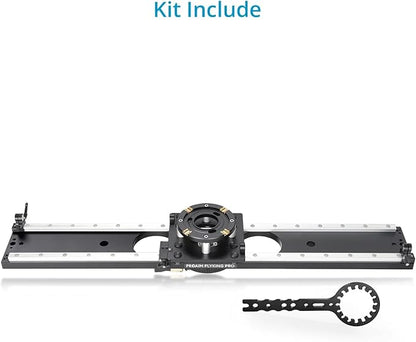 PROAIM Flyking PRO 4ft Mitchell Video Camera Slider for Videomakers & Filmmakers. with 360° Sweeping Panning & Quick Flip Lock. Payload up to 100kg / 220lb.