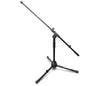 AxcessAbles Short Microphone Stand with 34" Telescoping Boom Arm | Low Profile Mic Tripod for Drums and Guitar Amps