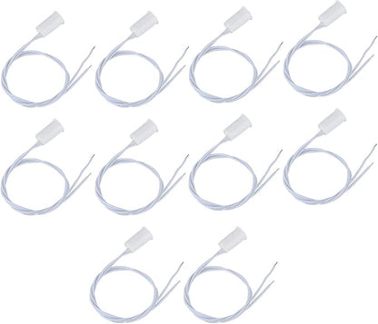 10Pcs 100VDC Recessed Door Sensor, 15mm-5mm Door Magnetic Reed Switch for Home Security Alarm Systems, Door Magnetic Sensors for Alarm Control Panels GND Port and N.C. Port