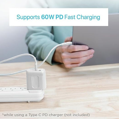 BLACK+DECKER USB C Multi Charging Cable, Fast Multi Charger Cable w/Adapter, Braided 2 in 1 Multiple USB Cable, Universal Charging Cord w/Type C/USB Adapter for iPhone 16 15/Samsung/LG/Tablets/More