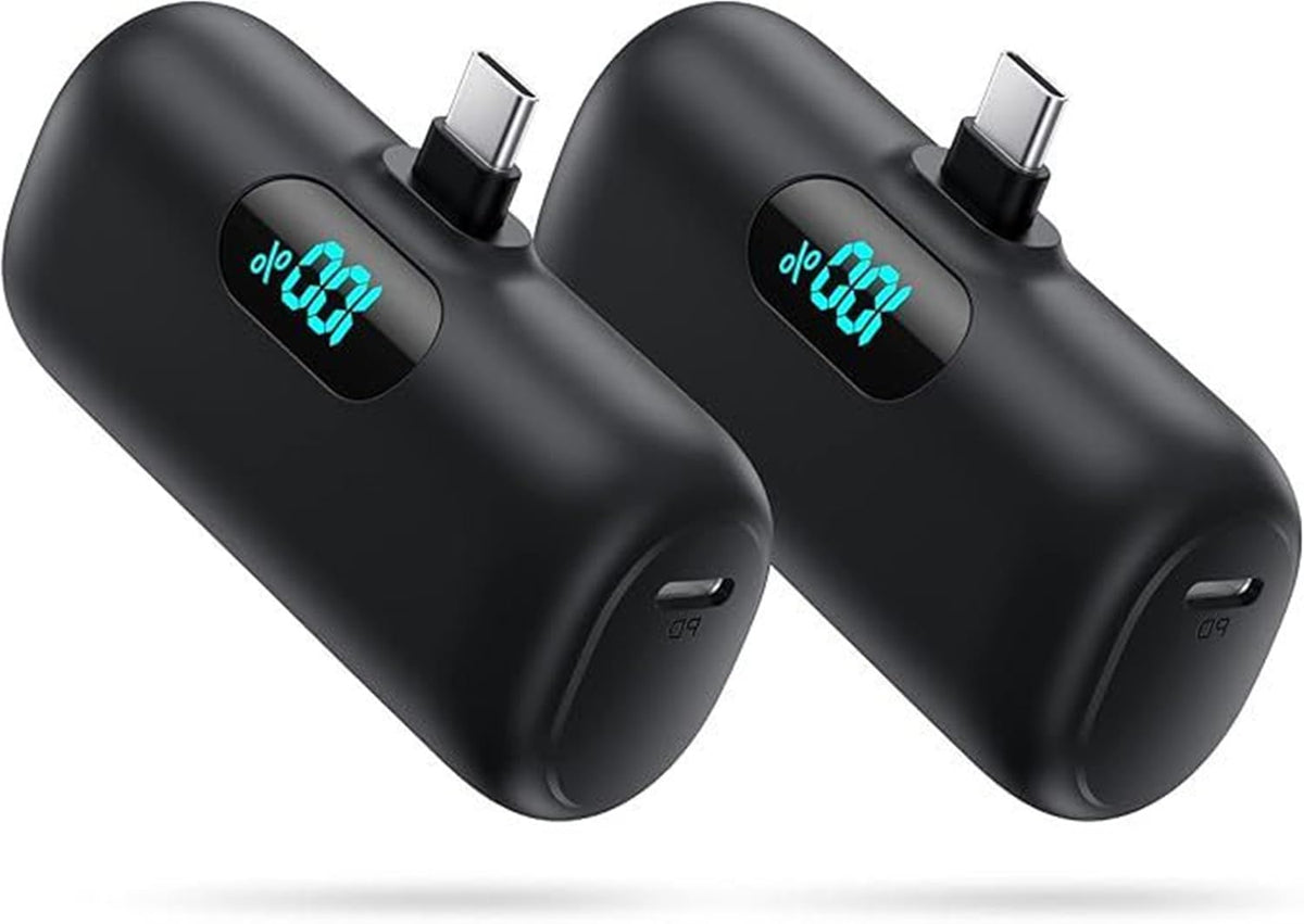 [2 Pack]Small Portable Charger for iPhone 17/16/15 Series,5000mAh 3A PD USB C Power Bank, Mini Travel Essentials Battery Pack for iPhone 17/17 Pro/16/16 Plus/16 Pro/15 Pro Max,Samsung,Android/LG etc