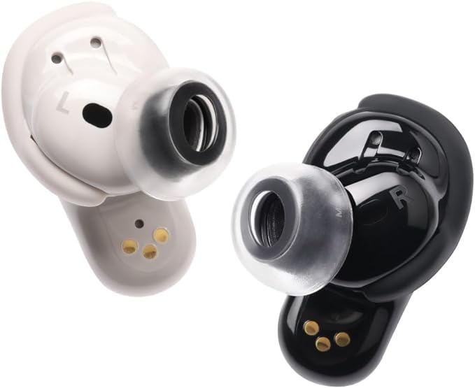 AZLA SednaEarfit Crystal for Bose Earbuds 2 Pair - Bose Earbuds Replacement Tips - Compatible with Bose Quietcomfort Ultra Earbuds, Bose QC Earbuds II (MS)