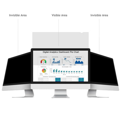 WELINC 24 Inch - 16:9 Aspect Ratio - Computer Privacy Screen Filter for Widescreen Monitor - Anti-Glare - Anti-Scratch Protector Film - Protects Your Eyes from Harmful Glare and Blue Light