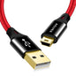 AGVEE 2 Pack 6.6ft Mini USB Cable, Durable USB-A to Mini-B Data and Charger