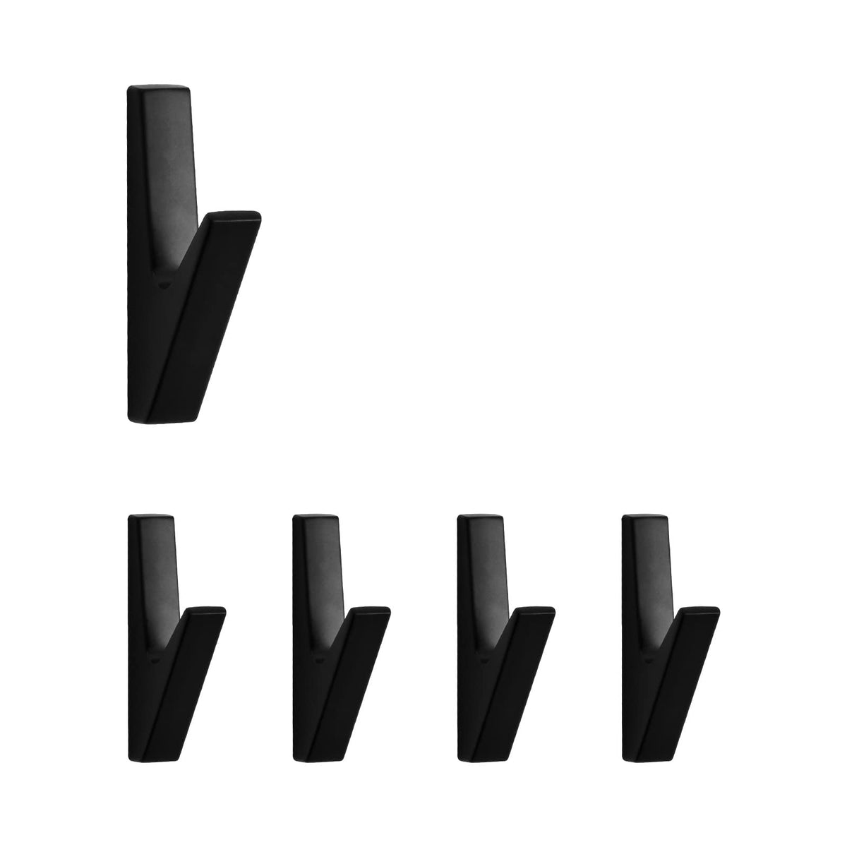 SARIHOSY 5 Pack Coat Hook,Wall Hooks,Coat Hooks Wall Mount, Metal Wall Hooks Holder for Hanging Clothes, Hats, Bags, Towels, Keys