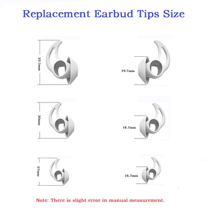CYADCI Silicone Earbud Tips 3 Pairs Small Eartips Compatible with Bose QuietComfort Earbuds and Sport Earbuds