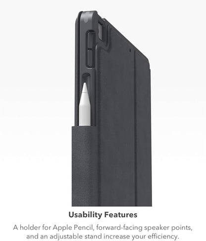 ZAGG Pro Keys Detachable Case & Wireless Keyboard for Apple iPad 10.2" (Gen 9, 8, 7) - Bluetooth Pairing, Backlit Laptop-Style Keys, Apple Pencil Holder, 6.6ft Drop Protection, Black