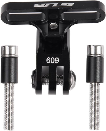 GUB Bike Camera Mount,Aluminium Bicycle Stem Front Camera Holder Mount Universal for GoPro Garmin Xiaomi SJCAM Action Camera (BLACK09)