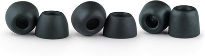 Comply 500 Core Series | Memory Foam Replacement IEM Ear Tips for KZ, Moondrop, FiiO Sennheiser & More | Superior Noise Isolation, Ultimate Comfort, Secure Fit | Variety, Black, Large (3 Pairs)