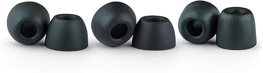 Comply 500 Core Series | Memory Foam Replacement IEM Ear Tips for KZ, Moondrop, FiiO Sennheiser & More | Superior Noise Isolation, Ultimate Comfort, Secure Fit | Variety, Black, Medium (3 Pairs)