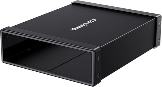 5.25" Blu-Ray/CD/DVD SATA Drive Enclosure with USB A/C 3.0,5.25 Drive Enclosure with 3 USB-A Ports,Optical Drive Enclosure fit any drive depth up to 171mm,Aluminum Alloy(Optical Drive not Included)