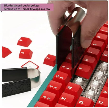 MELETRIX WS Keycap Puller, Metal Keycap Remover Key Cap Removal Tool for Mechanical Keyboard Removing Fixing Tools 3U Size (L)