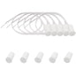 FOCMKEAS 4PCS Recessed Wired Door Contact Sensor, NC, ABS White, RC-33