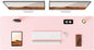 YSAGi Leather Desk Pad Protector, Office Desk Mat, Large Mouse Pad, Non-Slip PU Leather Desk Blotter, Laptop Desk Pad, Waterproof Desk Writing Pad for Office and Home (Light Pink, 47" x 17")