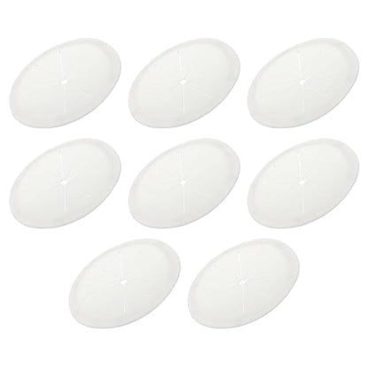 PATIKIL Desk Grommet 3-3/16", 4 Pcs Round Cable Grommet Cord Hole Cover with Adhesive Tape Flexible Table Wire Organizer for Office Home Table Countertop, Light Gray