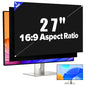 JEAPKA [2-Pack] 27 Inch Privacy Screen for Monitor Computer Screen Privacy Filter for 16:9 Widescreen Monitor Desktop PC Monitor Privacy Film Monitor Privacy Shield and Anti-Glare Protector