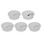 uxcell 8Pcs 50mm (1.97") Desk Grommet Plastic Cable Hole Cover Wire Brown