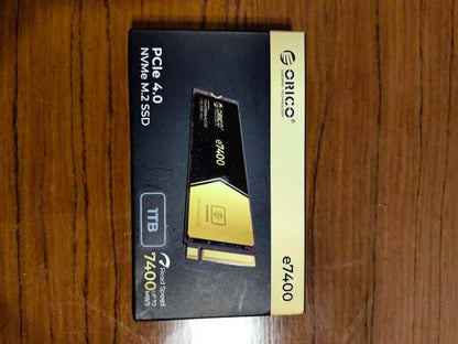 ORICO 512GB NVMe SSD PCIe 4.0- Up to 7200MB/s, M.2 2280 PCIe 4.0X4 Internal Solid State Drive, Fast Heat Dissipation, Compatible with macOS Windows for Gamers and Creators-e7400