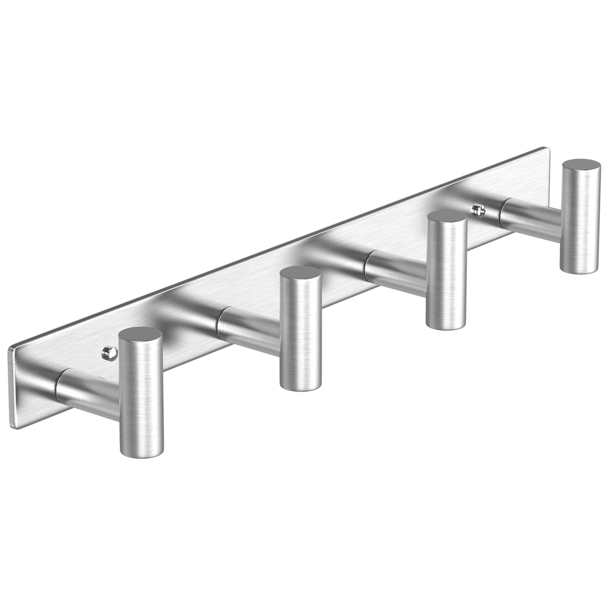 VAEHOLD Hat and Coat Wall Mount Rack - Hooks for Robes, Bags, Keys, and Towels - Bathroom Towel Hanger Organizer (White, “T“ Shape 3 Hooks 2 Pack)