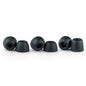 Comply 100 Core Series Memory Foam Replacement IEM Ear Tips, Black, Medium