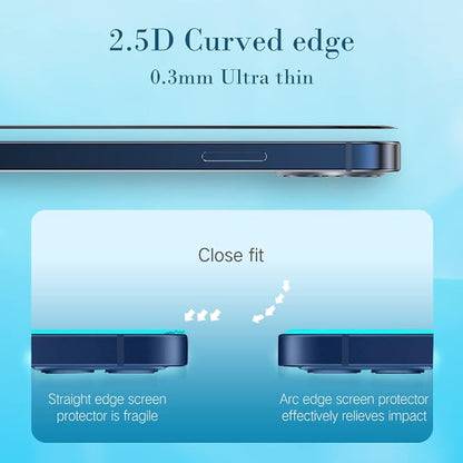 PERFECTSIGHT Sapphire Anti Blue Light Screen Protector Designed for iPhone 14 Pro, [Medical-Grade Eye Protection] HD Filter 6 Radiations Shatterproof Diamond Hard Tempered Glass (6.1 inch)