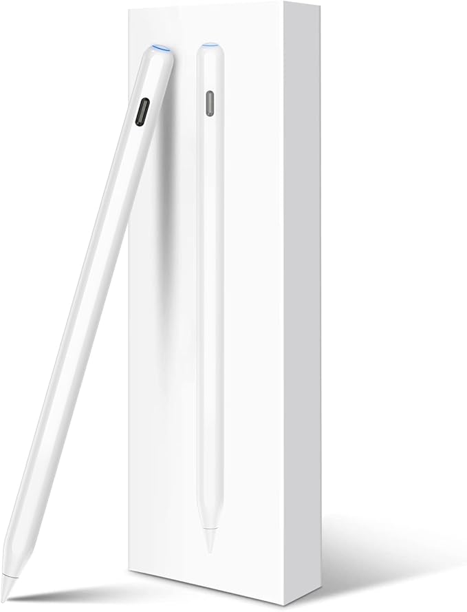 Pencil 2nd Generation Magnetic Wireless Charging: HATOKU Stylus Pen with Tilt Sensitvity Palm Rejection for iPad Air 3 4 5th M2 M3 - iPad mini 5 6th - iPad 6 7 8 9 10 11 Gen - iPad Pro 11" 12.9" M4