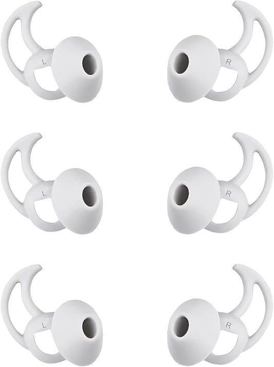 Small Silicone Ear Tips Replacement Earbud Tips Compatible with Bose Quietcomfort and Sport Headphone Eartips Rubber Tips Earbud Cap 3 Pairs