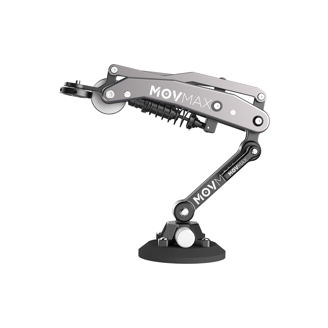 MOVMAX Blade Arm Aluminum Electronic Suction Cup Car Mount for Action Cams